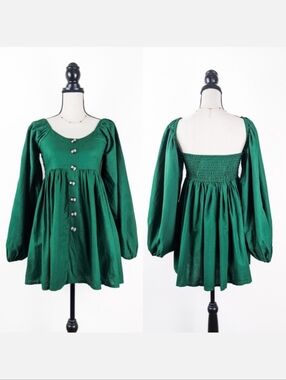 🦋LAST🦋 NWT Bali ELF Chloe Linen Mini Dress, Size XL